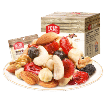 沃隆 每日坚果 孕妇零食大礼包混合坚果干果含榛子仁核桃扁桃仁腰果 175g*2盒【成人款*2】54元