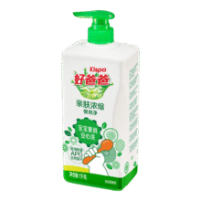 好爸爸（Kispa）亲肤浓缩餐具净洗洁精1kg宝宝婴童餐碗奶瓶果蔬食品可用专用19.9元 (满29减6,券后省0.9,月销2000+)