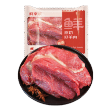 鲜京采 新西兰原切去骨羊后腿肉4斤 烧烤炖煮食材 羊肉 京东自有品牌
