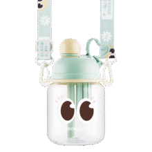 乐扣乐扣（LOCK&LOCK）儿童水杯学生户外便携Tritan大容量水壶吸管茶杯800ml 绿色69元 (送赠品,券后省20)