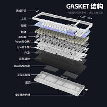VGN 无线 客制化键盘 gasket结构 V98Pro-V2 极地狐轴券后328.1元