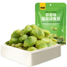 甘源 蒜香味翡翠绿蚕豆100g3.7元（秒杀渠道进入）