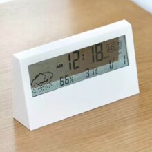 LED屏闹钟带温湿度计颜色随机3.6元（需凑单）