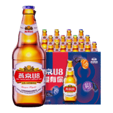 燕京啤酒 U8啤酒500ml*12瓶 优爽小度特酿 送货上门  啤酒整箱批发 500mL 12瓶63元 (券后省26)