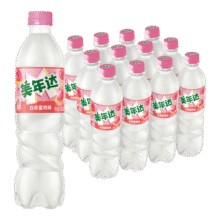 百事可乐 美年达 可乐白凤蜜桃味汽水碳酸饮料 500ml*12瓶 新老包装随机发