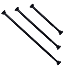 限地区：RIDDER笍德 浴帘杆伸缩杆免打孔窗帘晾衣杆120cm-220cm黑色49.3元（需领券）