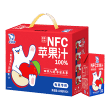 北冰洋 NFC100%苹果汁 125ml*24盒 礼盒装