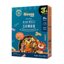 禾泱泱婴幼儿五彩螺旋面牛肉蔬果味180g 钙铁锌麦分龄面条6月+49.8元 (满2件9折,送赠品)