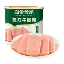 高金食品美力午餐肉340g 火锅冒菜麻辣烫食材 泡面搭档 早餐食材 火腿肠6.9元 (送赠品,月销4000+)