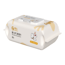 大白兔系列婴儿大包带盖宝宝湿纸巾1包1.01元包邮
