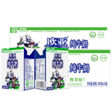 欧亚 全脂 纯牛奶 3.2g蛋白质 盒装 200g 40盒65.8元（需领券）