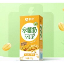 蒙牛 澳洲燕麦谷粒多多早餐奶 211gx12盒*2件29.8元（合14.9元/件），叠加微信小程序30-5券24.8元（合12.4元/件）