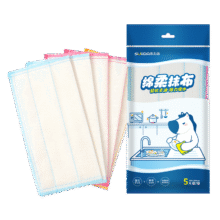 需首购：苏力达棉柔抹布5片装厨房洗碗布强力吸水巾擦拭疏油家用神器4.9元