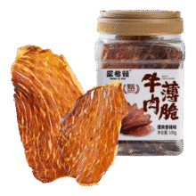 蒙希顿咔咔脆风干牛脆片100g香烤薄脆牛脆脆内蒙特产牛肉干年货送礼 原味100g52.9元 (满59减10,券后省7)