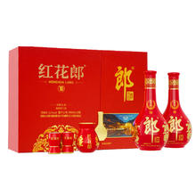 郎酒 红花郎10礼盒 酱香型白酒 53度 500mL 2瓶 红十礼盒装460元