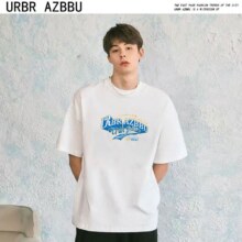 URBRAZBBU 官方正品2025款夏季 男女同款 潮牌纯棉T恤