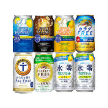 朝日&三得利&麒麟 日本进口 无醇啤酒 350ml*8罐50.4元（6-5劵后45.4）