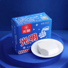 光明 白雪冰砖 经典香草味冰淇淋 115g*8块*6件