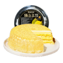榴莲西施 猫山王榴莲千层蛋糕 6英寸、450g
