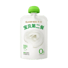卡士CLASSY·KISS 宝贝第二餐酸奶 (单袋85g)风味发酵乳 宝宝酸奶 原味无蔗糖*12袋132.6元 (月销7000+)