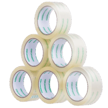 得力(deli)品正高品质高透明封箱胶带打包胶带 45mm*60m*50um 6卷/筒 办公用品 筒装 3319219.3元 (每满99减10,券后省0.88,月销1w+)