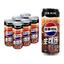 百事 可乐 生可乐330ml*6 细长罐12.9元