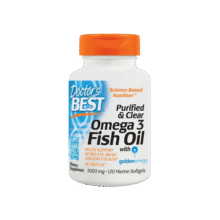 Doctor's best深海鱼油软胶囊补充DHA/EPA富含Omega3明目益智120粒/瓶 多特倍斯