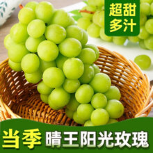 元珍鲜诚 正宗阳光玫瑰葡萄新鲜孕妇水果生鲜 茉莉花香葡提 当季现摘 送礼 5斤装（净果4斤）整串大果 顺丰/JD送货上门丨整串大果25.9元 (券后省4)