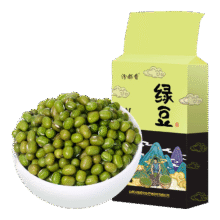 精品绿豆 五谷杂粮精品小绿豆笨绿豆绿豆粥豆沙绿豆汤有机 绿豆500g5元