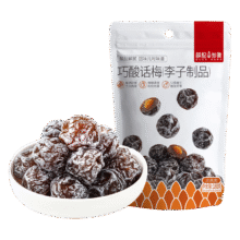 薛记炒货【果干任选】红杏干草莓脆果脯话梅西梅干蜜饯果干组合装休闲零食 巧酸话梅180g30.9元（需领券，合6.18元/件）