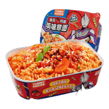 怡芽英雄冲泡螺旋意面儿童意面意大利面速食婴儿面条1-3岁宝宝辅食 【奥特曼联名1盒】番茄肉酱味1.7元（需领券）