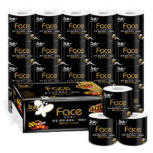 C&S/洁柔 黑Face200g 有芯卷纸 4层 20卷