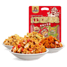 好巴食红运满地什锦四味南溪豆干400g/袋便携解馋饱腹地标休闲零食13.8元（合6.9元/件）