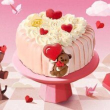 美团到店 DQ·蛋糕·冰淇淋 【七夕限定】小熊 in love蛋糕形冰淇淋 多店可用原价279元 现价269元