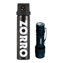 佐罗（ZORRO）防护喷胶 防狼雾剂 女性防卫神器防身迷你强光手电组合房车用品113.9元