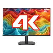 优派 27英寸4K超清显示器 10BIT 10.7亿 99%sRGB HDR10低蓝光不闪屏办公窄边框大屏 VA2763-4K-HD