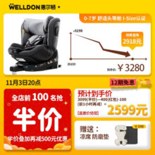惠尔顿（Welldon）智转PRO+儿童安全座椅0-7岁i-Size智能通风APP互联婴儿宝宝汽车用 【物理通风】智转 玛瑙灰1480元 (券后省200)