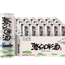 送老雪花1L！SNOWBEER 雪花啤酒 整点啤酒10度 500ml*24听