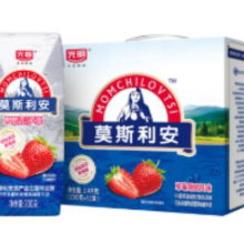 莫斯利安 草莓酸酪 酸牛奶 2.8g蛋白质 12盒 200g*1件26.41元