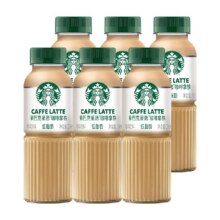 STARBUCKS 星巴克 星选系列 低脂肪 咖啡拿铁270mlx6瓶96.9元（合32.30元/件）
