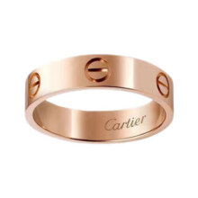 卡地亚（Cartier）戒指男女 宽版玫瑰金LOVE系列戒指5.5mm毫米 婚戒 七夕情人节礼物 61