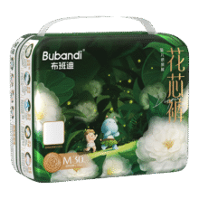 布班迪 山茶花花芯裤 M码 纸尿裤 30片合14.9元/件）