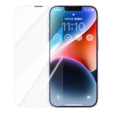 绿联 适用iPhone 13/14/16e钢化膜苹果13/16e/13Pro/14手机膜全屏覆盖晶钻高清防摔抗指纹无白边保护膜