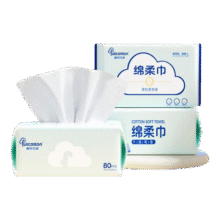 棉柔世家（FulCotton）婴儿棉柔巾平纹80抽一次性洗脸巾宝宝绵柔巾干湿两用巾可擦屁洗屁 3包6.9元
