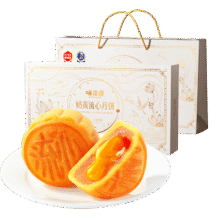 味滋源 港式奶黄流心月饼礼盒400g11.9元