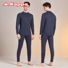 Kappa  2025新款冬季防寒小高领羊绒保暖内衣套装KP4C02 2色新低56元包邮
