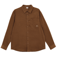 17日10点、超V会员：JACK&JONES 杰克琼斯 字母刺绣纯色长袖衬衫男装上衣97元包邮