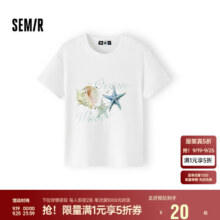 森马（Semir）凉感T|短袖T恤女短款图案小个子度假风19.5元