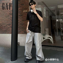 Gap 盖璞 男女装 纯棉印花logo圆领短袖53元