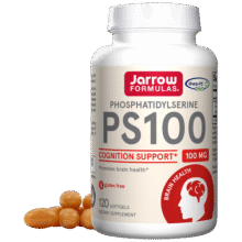 Jarrow Formulas PS100磷脂酰丝氨酸软胶囊 增强记忆力 100mg 120粒346元 (券后省15)